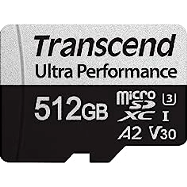 Transcend 512GB microSD mit Adapter UHS-I U3 A2 Ultra Performance TS512GUSD340S – Bild 2