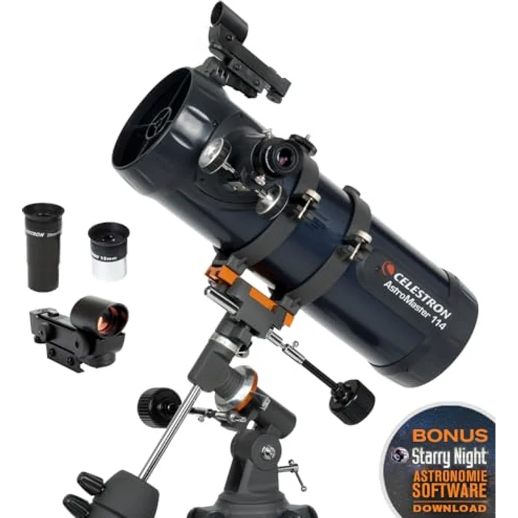 Celestron AstroMaster 114EQ 50x - Teleskope (50,8 cm, 7,71 kg, Aluminium, Stahl) – Bild 2