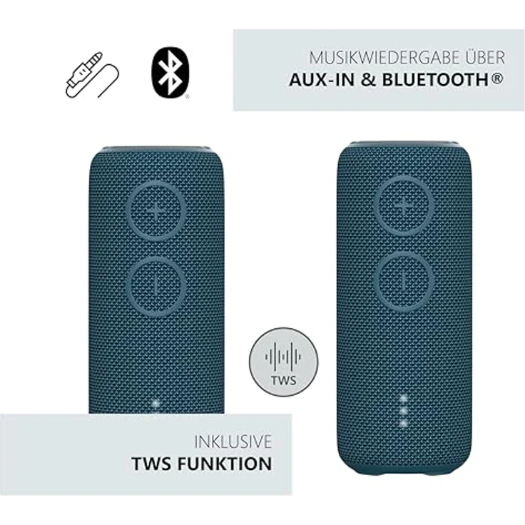 Mobile Beat PBS 3600, Bluetooth Lautsprecher mit 7 Stunden Akkulaufzeit, Bluetooth 5.3, blau – Bild 9