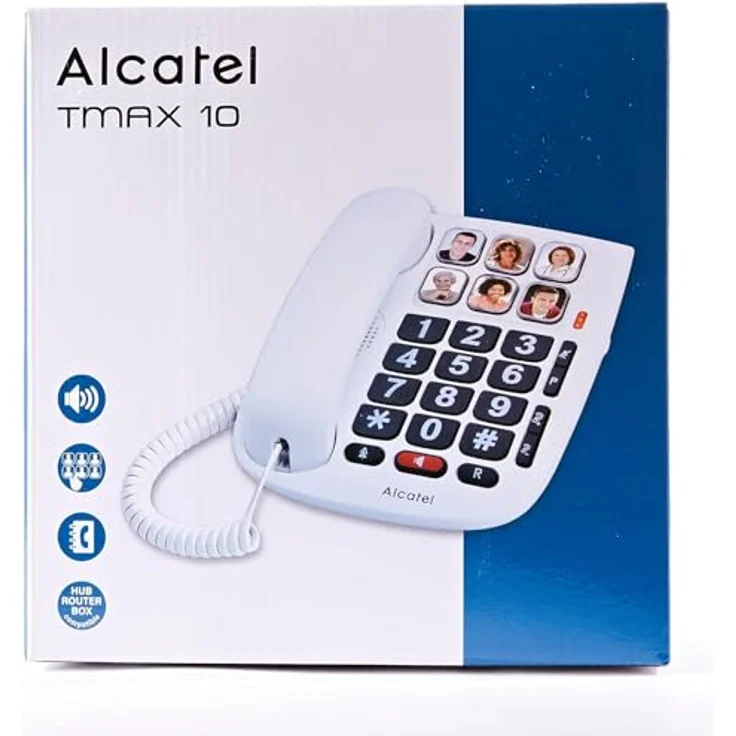 Alcatel TMAX 10 - Kabelgebundenes Telefon für Senioren, Weiß – Bild 2