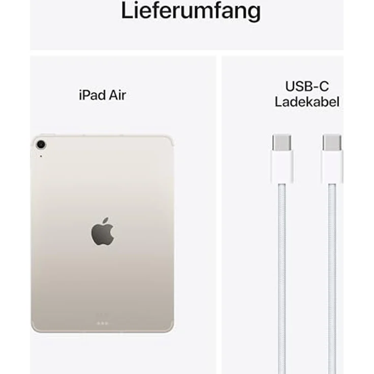 Apple iPad Air 11 Wi-Fi + Cellular 128 GB Polarstern - 2025, Tablet mit leistungsstarkem Apple M3 Chip – Bild 6