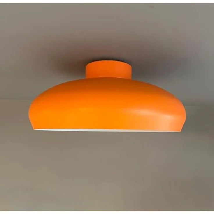 bamyum Deckenlampe Orange Weiß Androa Ø40 cm 1 flammig E27 Vintage Retro Schlafzimmer – Bild 7