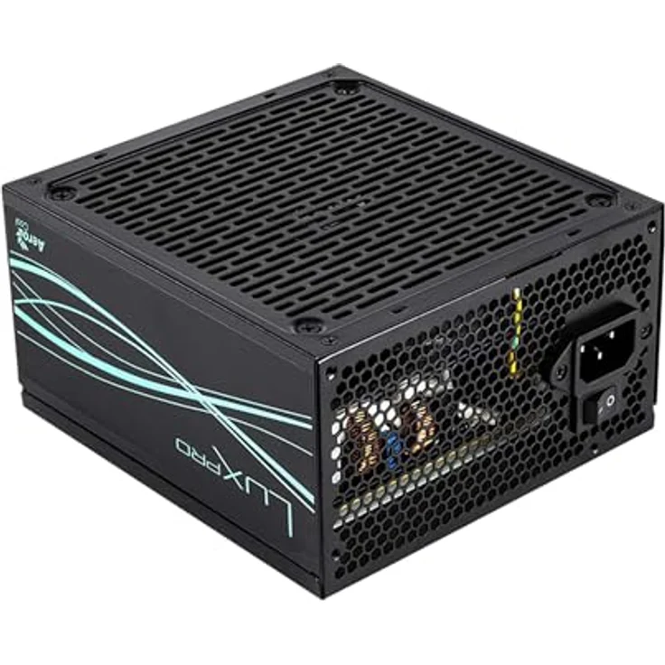 AeroCool LUXPRO650, 650W Netzteil, 80Plus Bronze, Wirkungsgrad +88%, japanische 105°C Kondensatoren, 14cm FDB-Lüfter, APFC Technologie, Schwarz, 5 Jahre Garantie – Bild 1