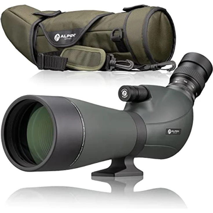 Alpen ALPEN OPTICS Wings 20-60x80 Spektiv, 45° Winkel, grün/schwarz, BK-7 Prismen, volle Mehrschichtvergütung – Bild 2