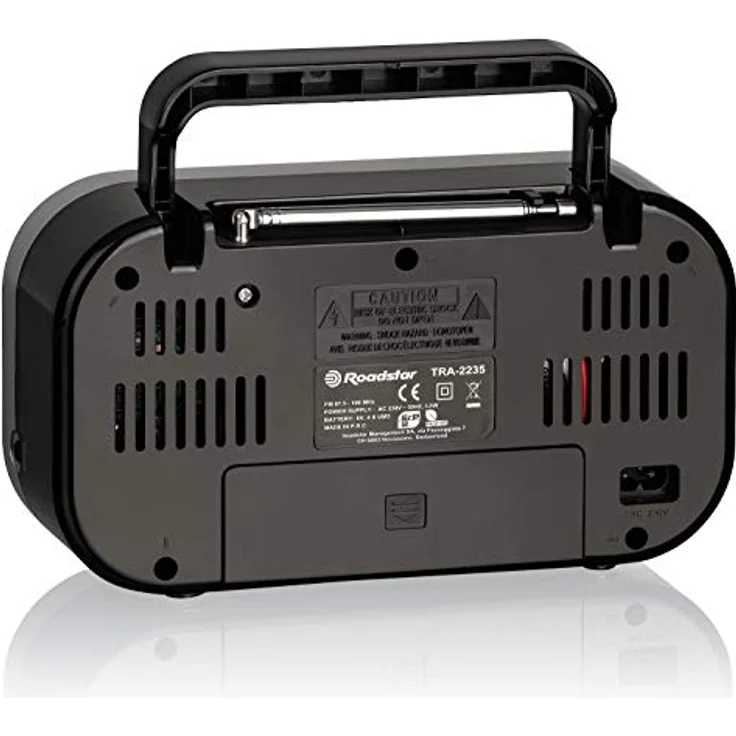 Roadstar TRA-2235 rot tragbares Radio mit Kopfhöreranschluss (UKW, Mono-Breitbandlautsprecher) – Bild 5