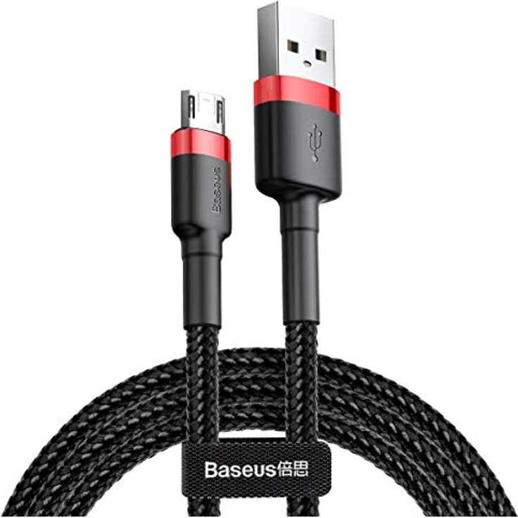 Baseus Cafule Cable - Double Side USB to Microusb QC 3.0, 2.4 A, 1 M (Red/Black) – Bild 2