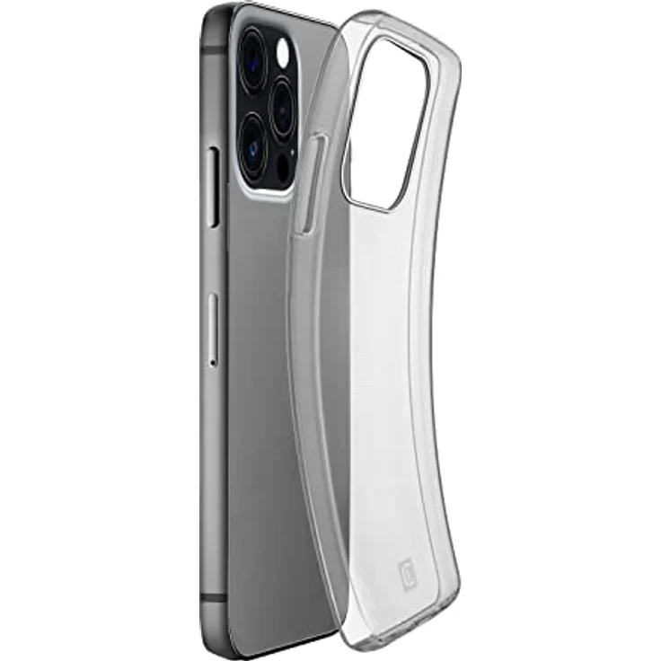 Cellularline Fine iPhone 15 Pro Ultradünne Transparente Weichgummihülle - Geschützte Kanten, Tasten und Anschlüsse - Transparent – Bild 3