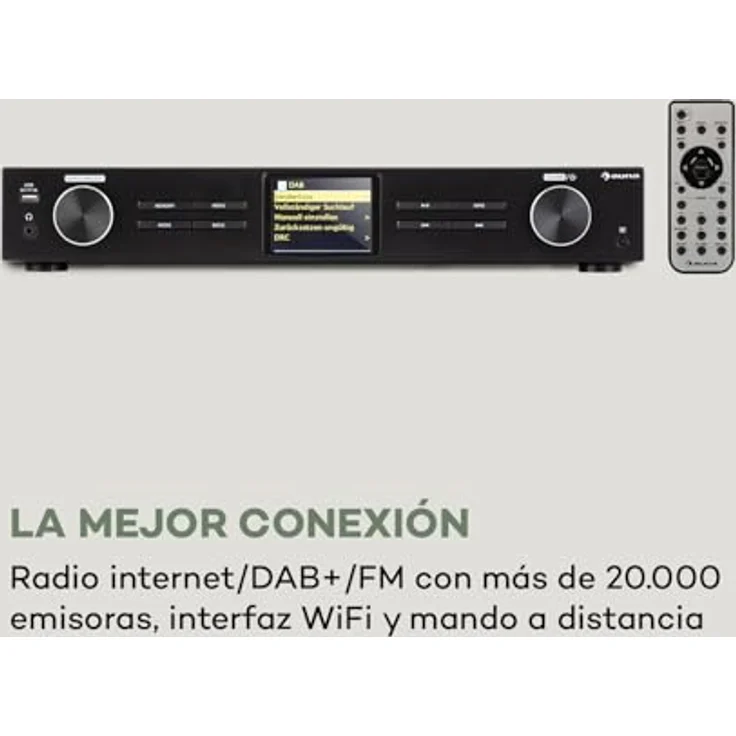 auna iTuner 320 BT digitaler HiFi-Tuner mit Bluetooth und WLAN, Spotify Connect, Internet-, DAB+ und UKW-Tuner, DLNA & UPnP schwarz - Preisvergleich – Bild 5