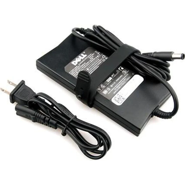 Dell PA-3E AC-Adapter (90 W), Notebook Netzteil mit 3-poligem Wandstecker, Schwarz – Bild 1