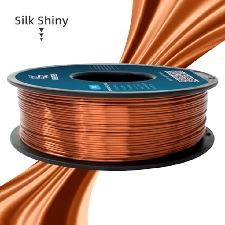 GEEETECH PLA Filament 1,75mm Silk Copper, Vakuumverpackte 1KG Spule, Hochpräzision und Verbesserte Haltbarkeit – Bild 5