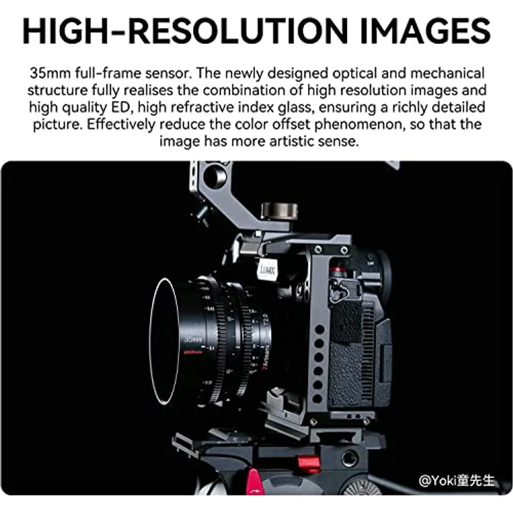 7artisans 35 mm T2.0 Cine Objektiv, Vollrahmen mit großer Blende für Sony E-Mount, 9 Elemente für hochwertiges Bokeh, manueller Fokus bis 27,9 cm – Bild 5