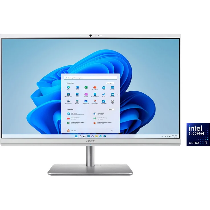 Acer Aspire C27-195ES All-in-One PC (27 Zoll, Intel Core Ultra 7 115U, Intel Graphics, 16 GB RAM, 1000 GB SSD) in Weiß
