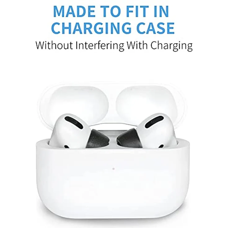 Comply Foam Tips 2.0 für AirPods Pro, Memory Foam Ohrpassstücke mit TechDefender, 3 Paar in Schwarz, Größen S/M/L – Bild 5