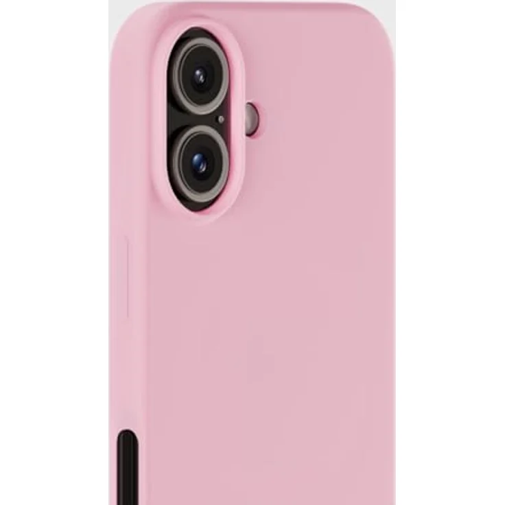 holdit Silikonhülle iPhone 16-0,8mm Ultra dünn Handyhülle Silikon - Trendy Slim Silicone case mit Voller Schutz (erhöhte Kante für Kameraschutz) - Pink – Bild 3