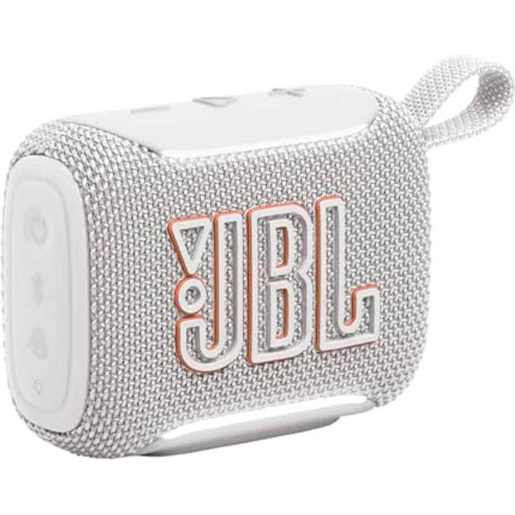 JBL GO 5, Ultra‑tragbarer Bluetooth‑Lautsprecher mit JBL Pro Sound, kräftigem Bass, AirTouch‑Pairing, wasserdichtem Design, 10 Stunden Wiedergabezeit, Weiß – Bild 1