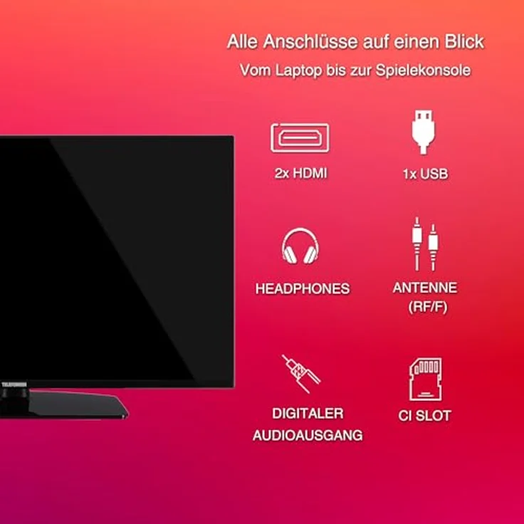 Telefunken XF40N750M 40 Zoll Full HD LED TV mit Triple-Tuner, schwarz – Bild 3