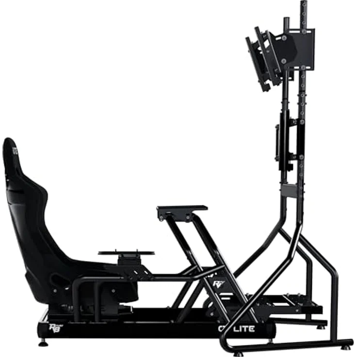 OPLITE OPLITE - R8 auf Top Monitor Mount Black, obere Monitorhalterung für 32 Zoll TV, VESA-kompatibel, robuster Stahl, ultra starr, multiple Anpassungen – Bild 4