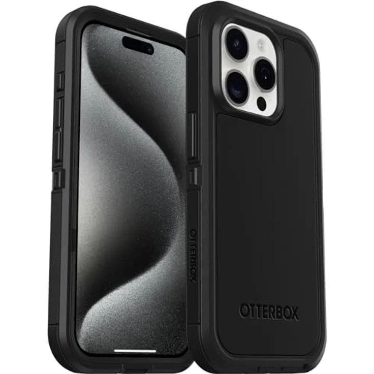 OtterBox Defender XT Hülle für iPhone 15 Pro mit MagSafe, stoßfest, ultra-robust, schützende Hülle, 5x getestet nach Militärstandard, Schwarz, Keine Einzelhandelsverpackung – Bild 5
