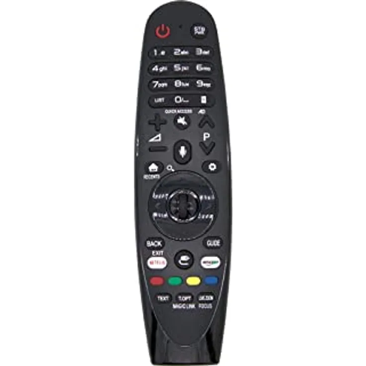 azurano Fernbedienung Magic Remote AN-MR650A, AKB75075301 für 2017 LG Smart TV mit Sprachsteuerung, Mausfunktion, Direktasten für Netflix & Amazon Video
