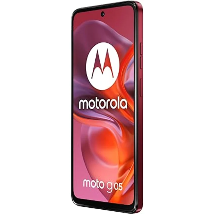 Motorola Moto G05 (4/256 GB, Kamera 50 MP + Flimmerschutzsensor, Display 6,67 Zoll HD+ 90 Hz, Akku 5200 mAh, MediaTek Helio G81, Android 15), Plum Red Smartphone – Bild 5