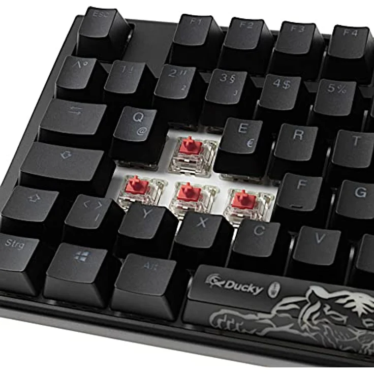 Ducky One 3 Classic Mechanische Tastatur - Mechanical Keyboard - Tastatur Gaming Mechanisch - Gaming Keyboard Mechanical - Mechanische Gaming Tastatur - TKL-Format 80% - MX-Silent-Red – Bild 4