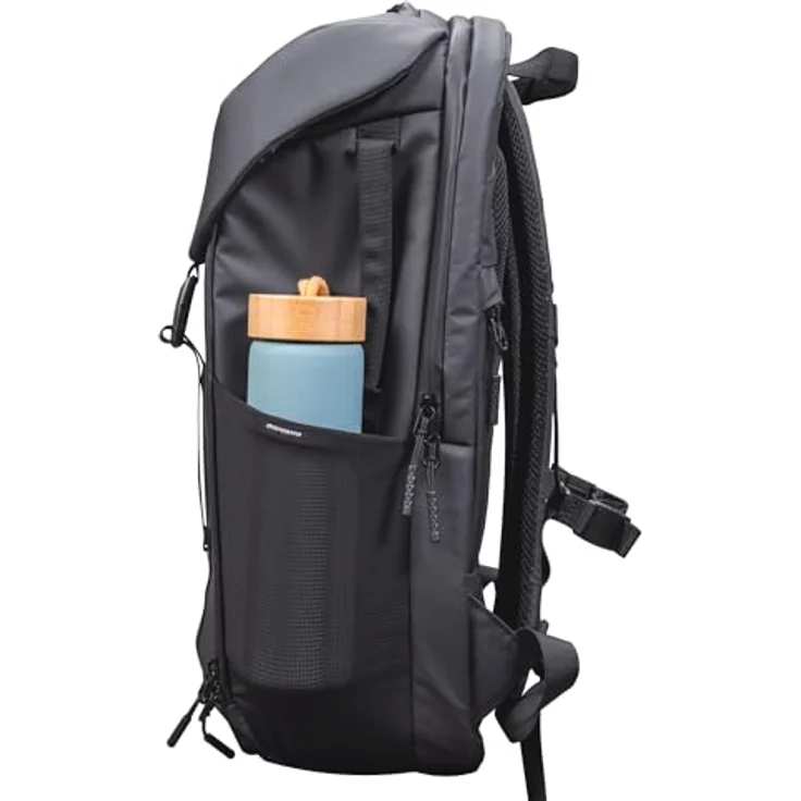 TRUST Jersey Rucksack, wasserdicht für Notebooks bis 17", 25 L Volumen, schwarz – Bild 15