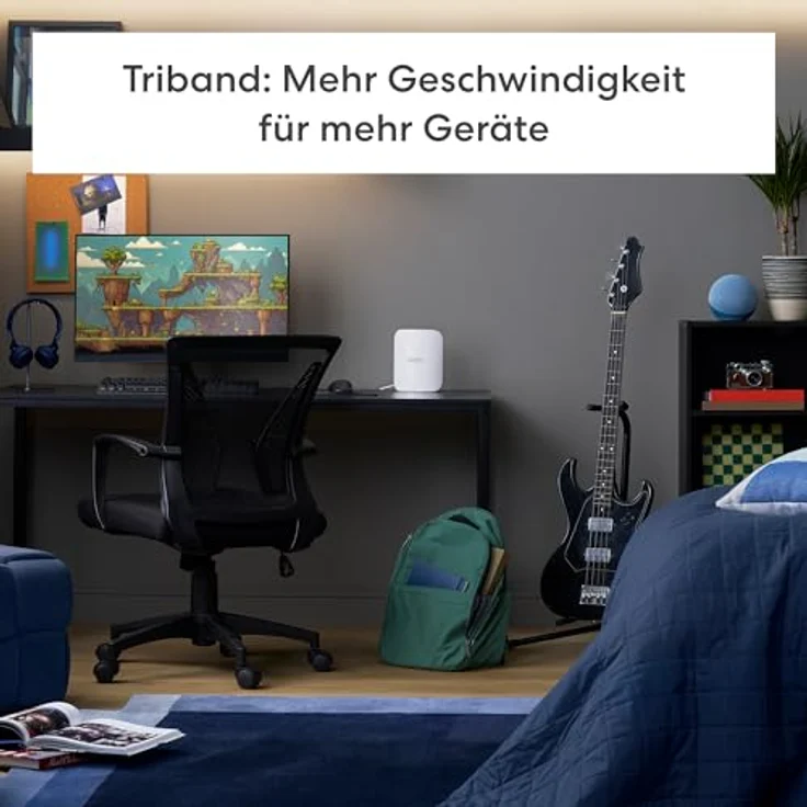 eero Pro 7, Triband-Mesh-Wi-Fi-7-Router, bis zu 5 Gbit/s, WLAN-Abdeckung bis 560 m², 3er-Pack – Bild 4
