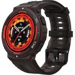 Amazfit Active Edge, Smart Watch mit Stilvollem, Widerstandsfähigem Sport- und Fitness-Design, GPS, AI Health Coach, Sport Outdoor, Workouts und Übungen, 16 Tage Batterie, 10 ATM, Schwarz