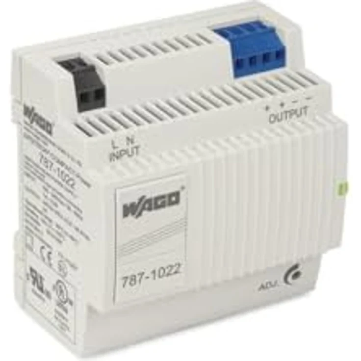 WAGO 787-1022 Netzteil 96 W, primär synchronisierte Stromversorgung für Schutzklasse II, grau – Bild 1