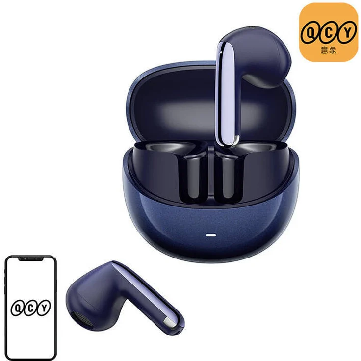 QCY TWS AilyBuds Pro+ HT10 Pro Kopfhörer, ANC (blau) – Bild 1