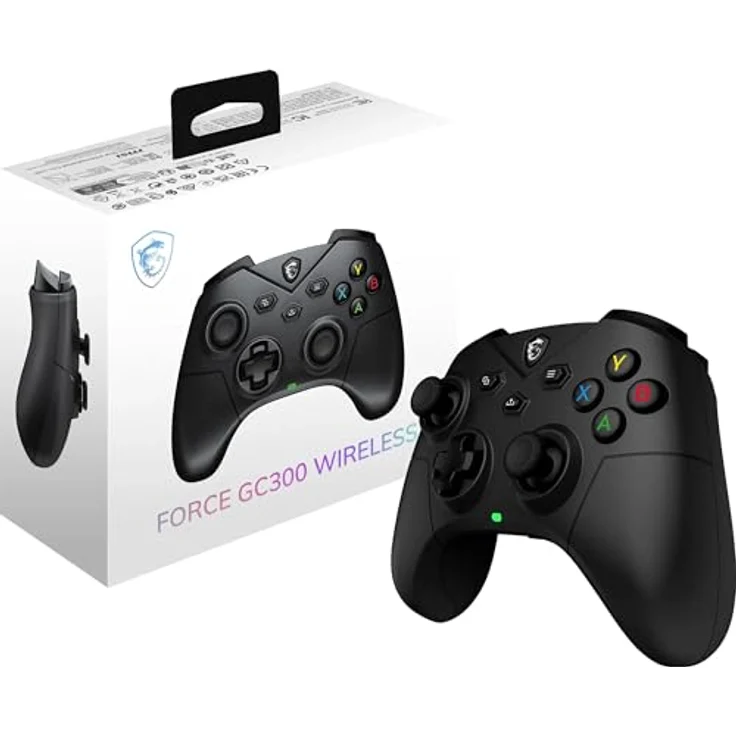 MSI FORCE GC300 WIRELESS Schwarz USB 2.0 Analog PC Gamepad, Gaming Controller mit kabelloser Verbindung – Bild 1