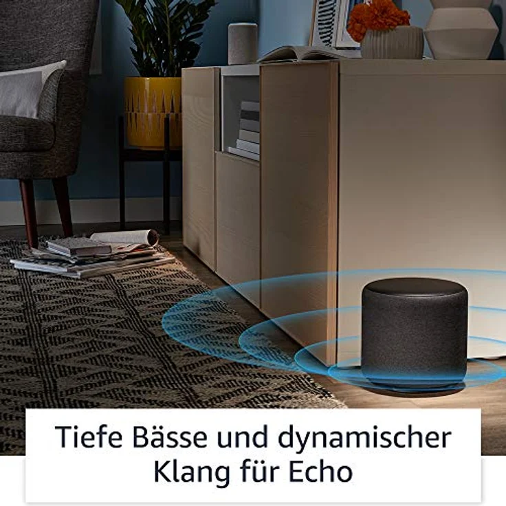 Amazon Echo Sub – leistungsstarker Subwoofer für Echo, 100 W Leistung, 15-cm-Tieftöner, schwarz – Bild 3