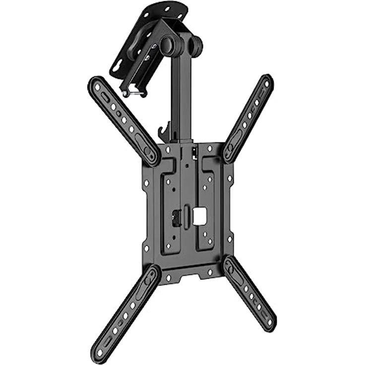 mywall Klappbare TV-Deckenhalterung HL45-3L, Tragkraft bis 20 kg 23"-55" Bildschirme Einstellbare Höhe Platzsparendes Design Schrägdeckenmontage Integriertes Drehgelenk. – Bild 3