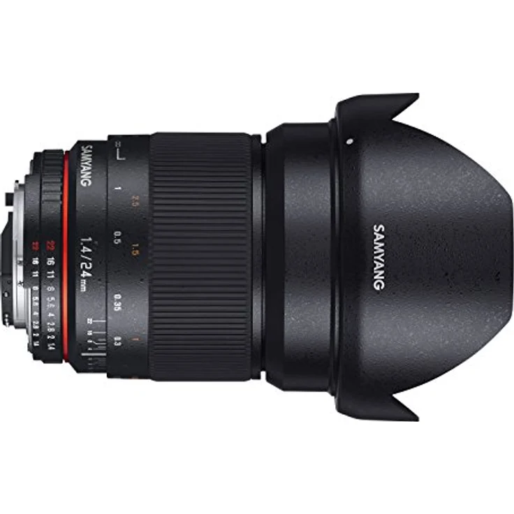 Samyang 24-1,4 Objektiv DSLR Sony E manueller Fokus Fotoobjektiv, Weitwinkelobjektiv schwarz – Bild 2
