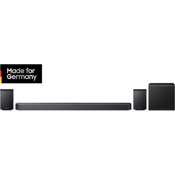Samsung Q-series HW-Q935GF, 9.1.4-Kanal Soundbar mit Subwoofer & Rücklautsprechern, kabelloses Dolby Atmos, SpaceFit Sound Pro, Active Voice Amplifier Pro