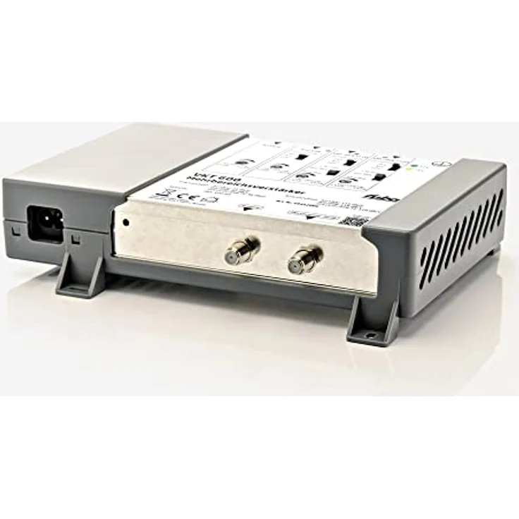 Fuba VKT 600 Mehrbereichsverstärker 10 bis 35 dB - Verstärker für UKW-, DAB+, und zwei DVB-T2-Antennen - separat regelbare Verstärkung - LTE-Filter - Schwarz – Bild 1