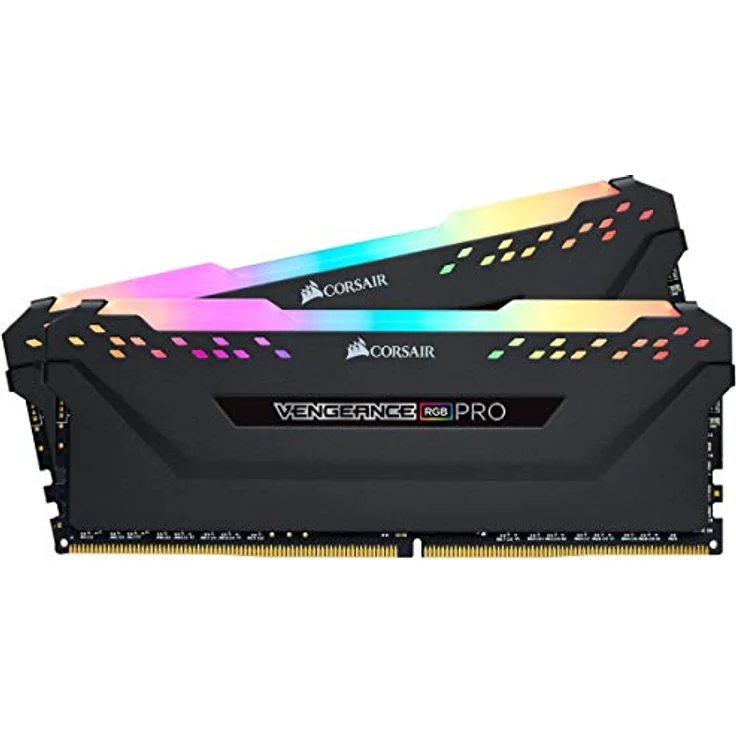 Corsair Vengeance RGB PRO 32GB (2x16GB) DDR4 3200MHz C16 XMP 2.0 Enthusiast RGB LED-Beleuchtung Speicherkit - schwarz – Bild 2