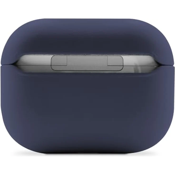 Decoded Leather Case für Apple AirPods Pro 3, handgefertigte Schutzhülle aus vollnarbigem Leder, Navy Blau, mit schockabsorbierender TPU-Basis und LED-Aussparung – Bild 4