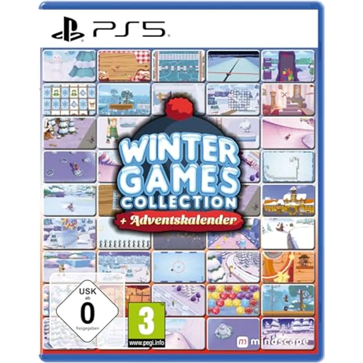 Mindscape Winter Games Collection + Adventskalender für PS5, 25 Spiele, Multiplayer-Modus bis zu 4 Spieler, Adventserlebnis vom 1. Dezember bis Weihnachten – Bild 1