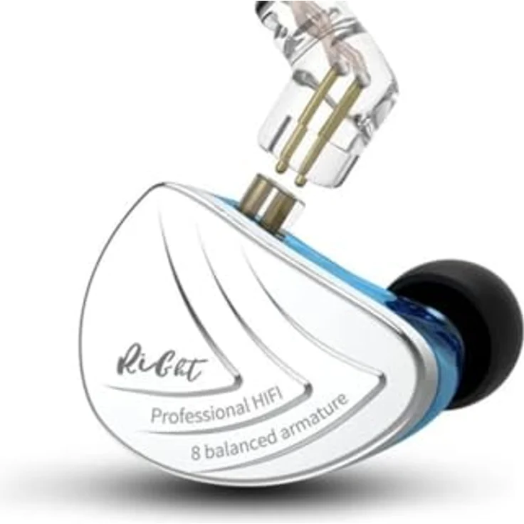 KZ AS16 In-Ear Headset mit Mikrofon, 16 Balanced-Armature-Treiber, schwarze Ausführung – Bild 2