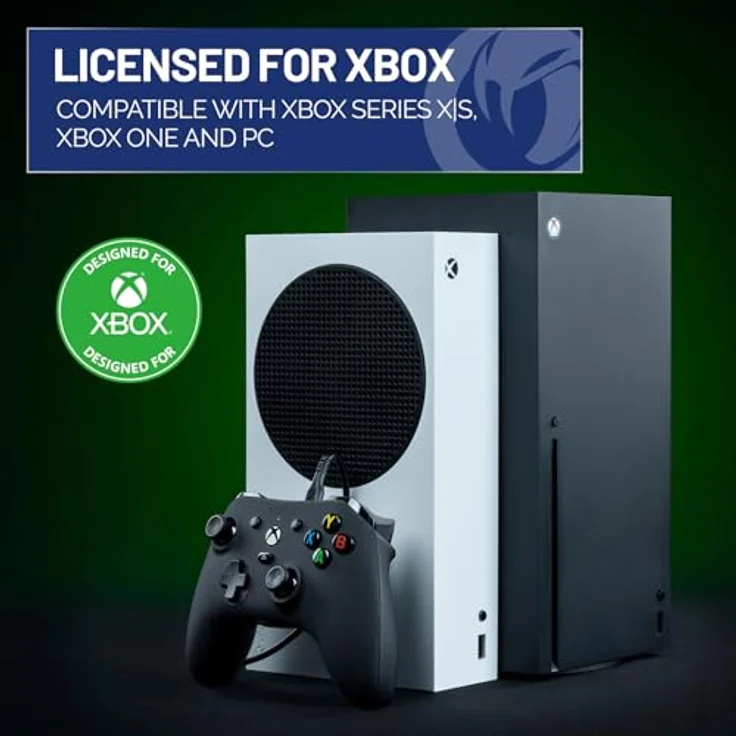 Nacon Xbox Controller EVOL-X PRO, Schwarz, Impulse Triggers, Rumble Motors, Share Button – Bild 2