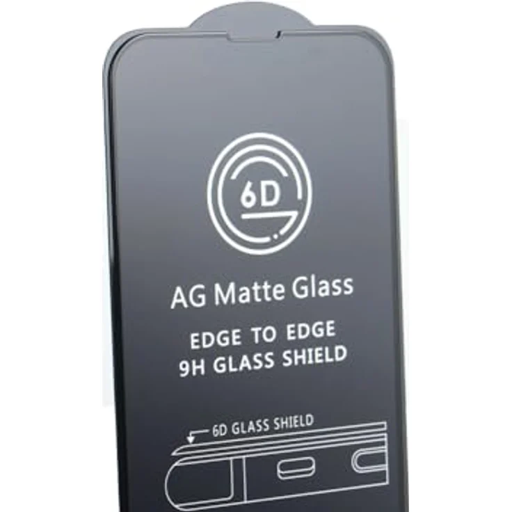 6D Matt Schutz Glas kompatibel mit MOTOROLA MOTO G84 5G Folie Vollständig Klebend und Abdeckung – Bild 2