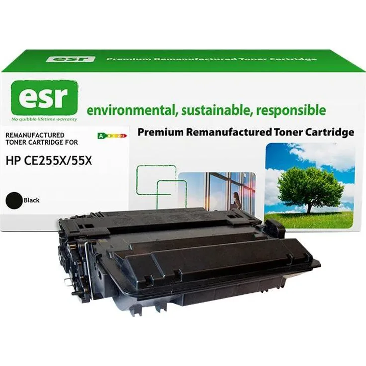 ESR CE255X, Remanufactured Toner Cartridge, umweltfreundlich und kostensparend, schwarz