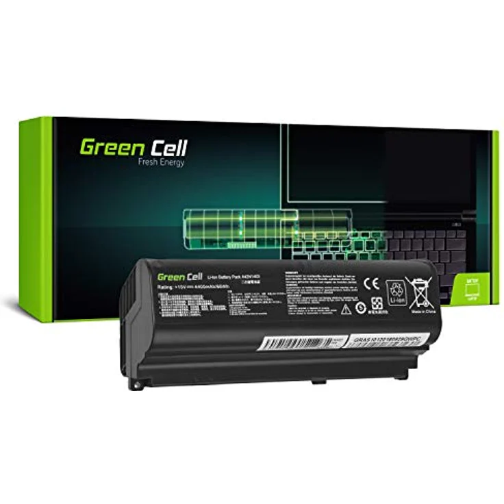 Green Cell Laptop-Batterie, gleichwertig mit ASUS A42N1403, Lithium-Ionen, 6 Zellen, 4400 mAh, schwarz, für ASUS ROG G751JL, G751JM, G751JT, G751JY – Bild 1