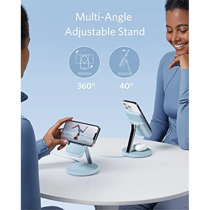 Anker 633 Magnetic Wireless Charger (MagGo), 1,5 m, blau (B25A7331) – Bild 5