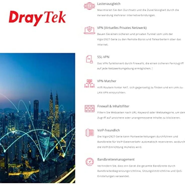 DrayTek Vigor 2927ax WLAN-AC SecureRouter DUAL-WAN – Bild 3