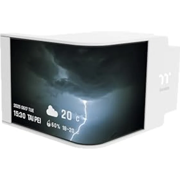 Thermaltake MAGCurve 360 Ultra Snow ARGB, AiO-Wasserkühlung mit 360mm Radiator, 3x 120mm ToughFan EX ARGB Lüftern und 6,67" Curved AMOLED-Display – Bild 7