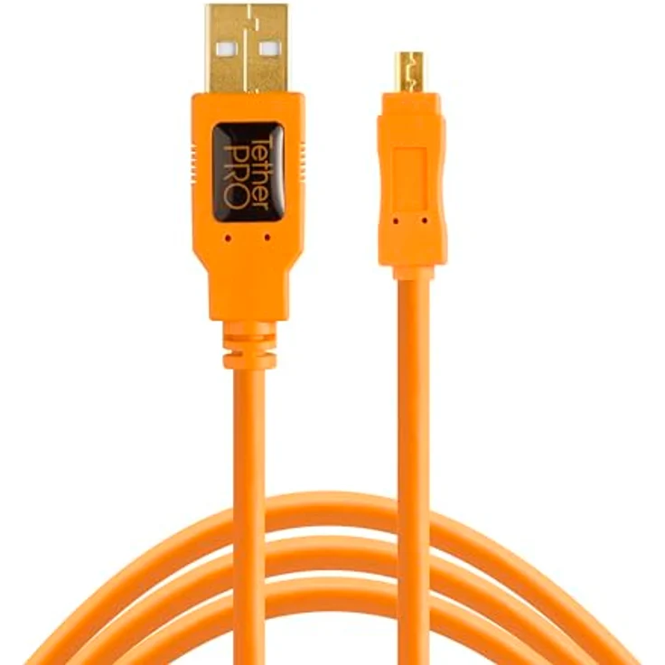 USB-Kabel TetherPro USB 2.0 A-Mini-B 8-polig 15 'Org [tet-cu8015-org] – Bild 2