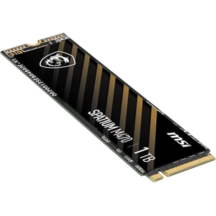 MSI SPATIUM M470 PRO 1TB SSD NVMe PCIe 4.0 M.2 Gen4, bis zu 6000MB/s, Schwarz – Bild 5
