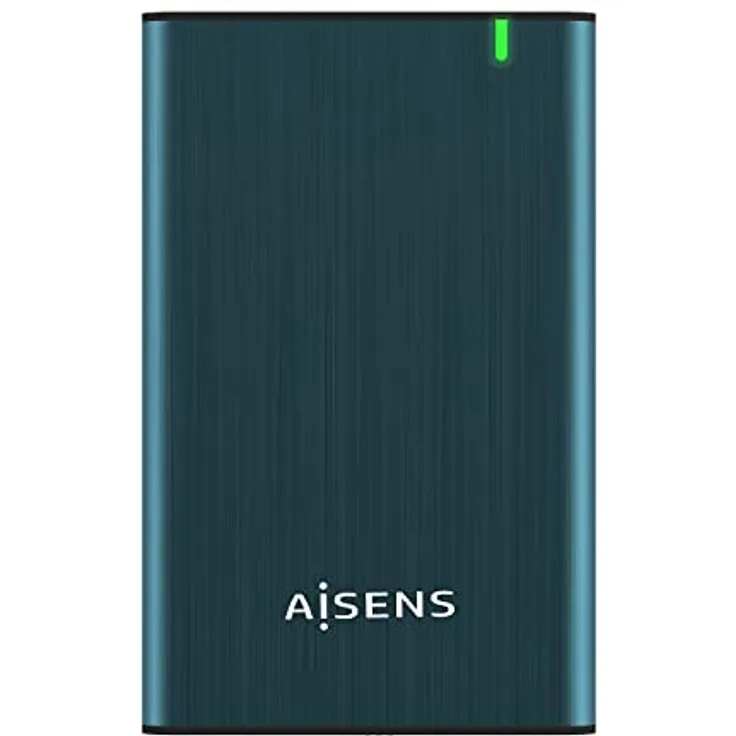 AISENS - ASE-2525PB - Externes Festplattengehäuse für 2,5 Zoll SATA A USB 2.0/USB 3.0/USB 3.1 GEN1, Pazifikblau